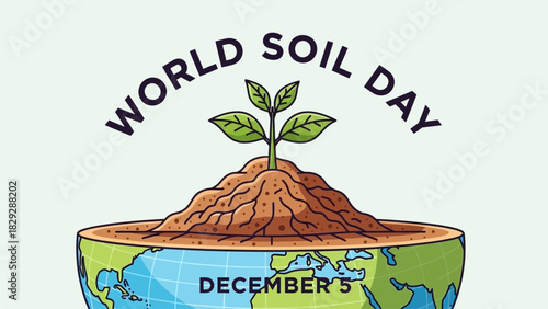 World Soil Day Vector Illustration for Awareness Campaign
