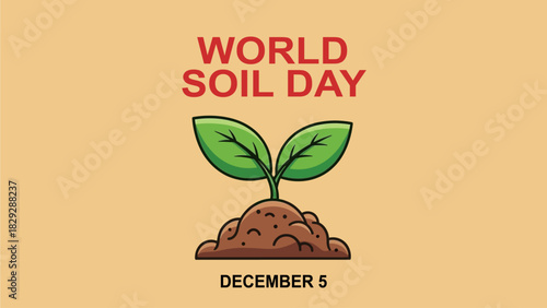World Soil Day Illustration for December 5th Celebration and Awareness