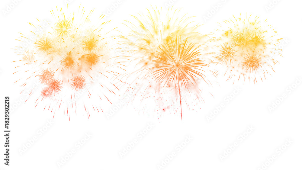 Obraz premium Sparkling, colorful fireworks explosion. New Year's fireworks explosion 2026