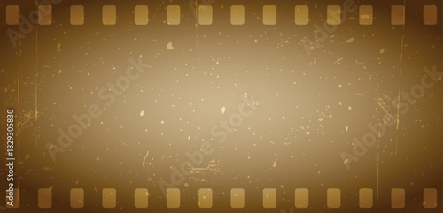 Old film effect. Abstract grungy backdrop with gritty texture and paint spray effect. Distressed scratch retro sandy cinema screen frame. Vector illustration.