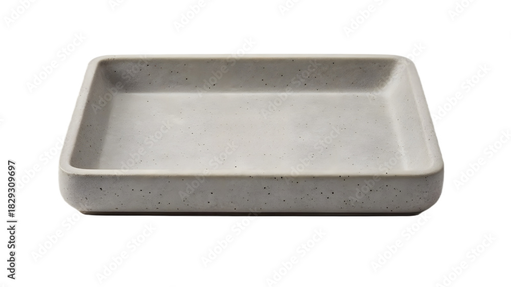 Fototapeta premium concrete soap dish isolated on white