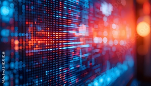 Wallpaper Mural Close-Up Blurred LED Screen Abstract Background Torontodigital.ca