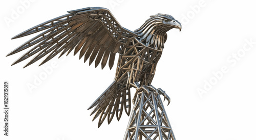 Majestic Bald Eagle in Flight with Talons Extended Sculpture