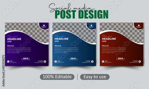 A set of captivating digital marketing design mockups designed to entice and engage, featuring clean lines, modern aesthetics.