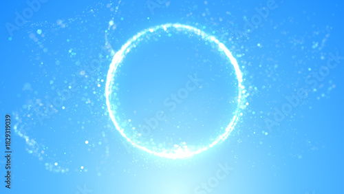 Blurred light blue bokeh background. Fresh vibe of winter chill holidays vector backdrop.