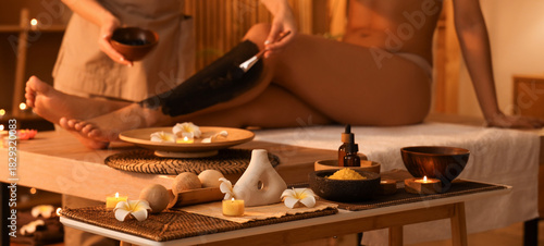 Spa composition with burnin...