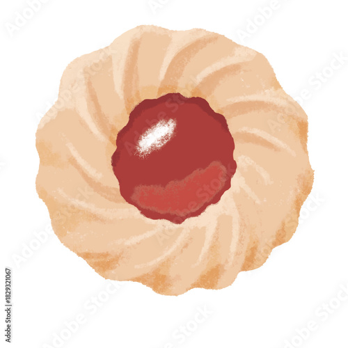 苺ジャム入りクッキー