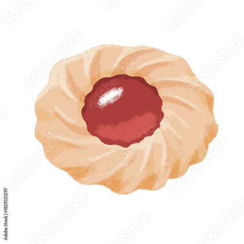 苺ジャム入りクッキー