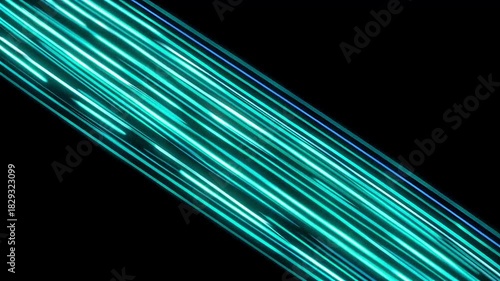 Futuristic Teal Light Streaks Accelerating Data Flow for Tech Innovation and Digital Marketing Growth
