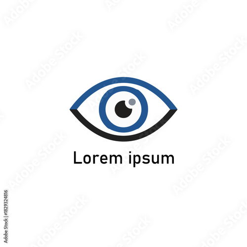 Eye Logo Design Conceptual Symbol Representing Vision and Observation