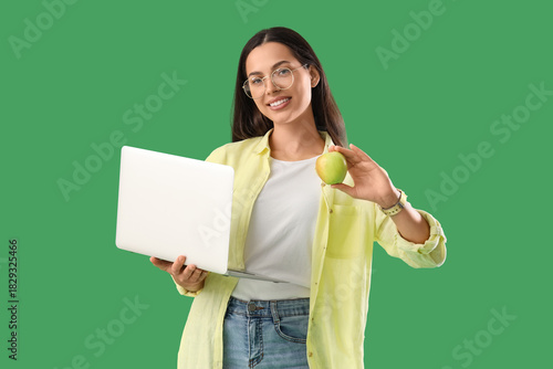 Pretty young woman with app...