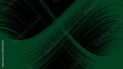 Abstract Green Flowing Wave Lines Background Texture. eps 10