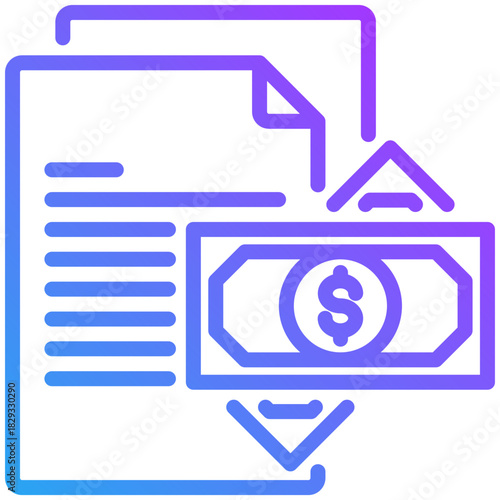 Contract icon for dishonesty , website, application, printing, document, poster design, etc