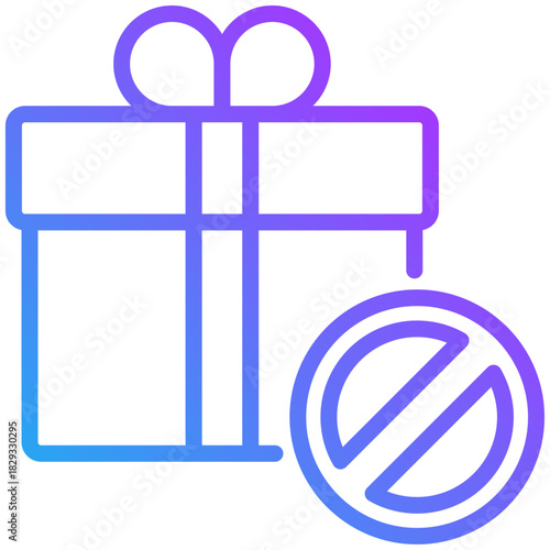 Prohibition icon for dishonesty , website, application, printing, document, poster design, etc