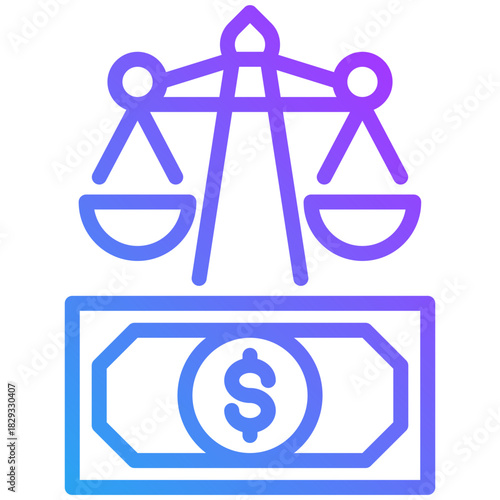Court icon for dishonesty , website, application, printing, document, poster design, etc