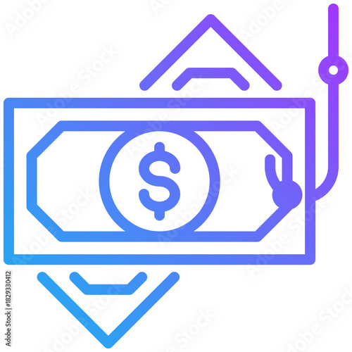 Bait icon for dishonesty , website, application, printing, document, poster design, etc