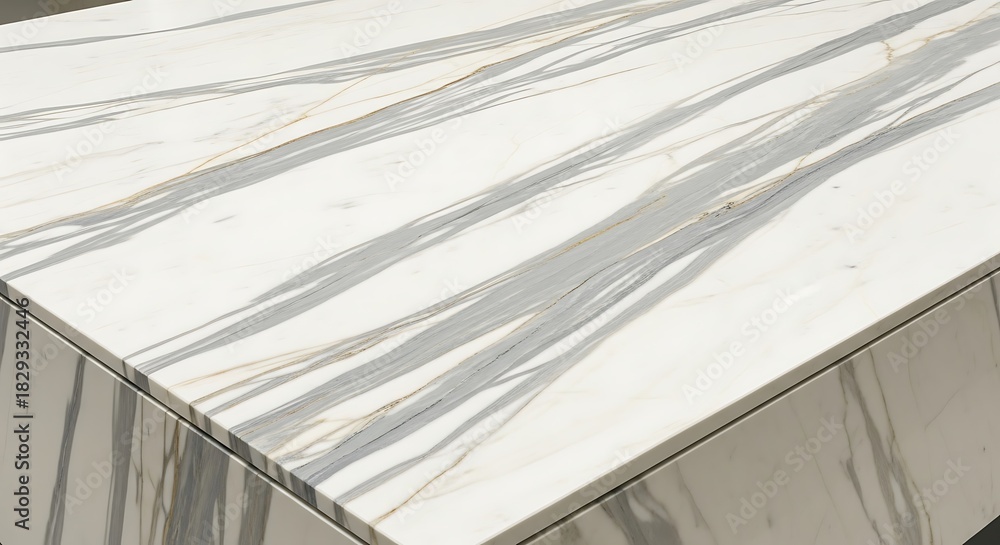 Obraz premium Abstract white marble pattern with gray streaks for background texture