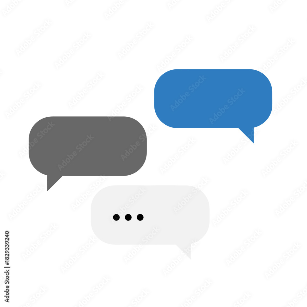 Fototapeta premium Chat bubbles communication concept.