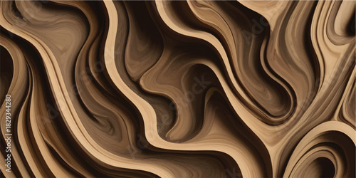 Brown wood texture design surface backdrop with flowing color pattern