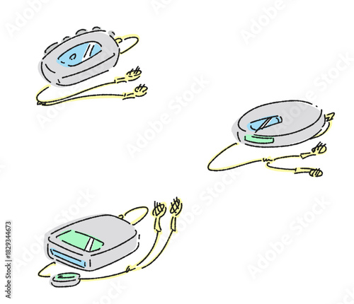 音楽プレーヤー　ラフ仕上げ