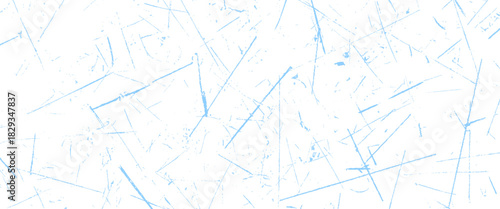 Vector random blue lines pattern For with skate traces, cracks, scratches