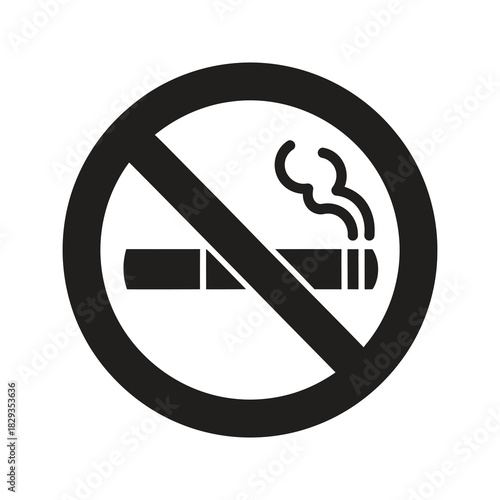 No smoking sign indicating prohibition of tobacco use in designated areas
