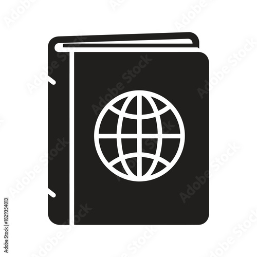Passport document for international travel symbolizing airport immigration and identity