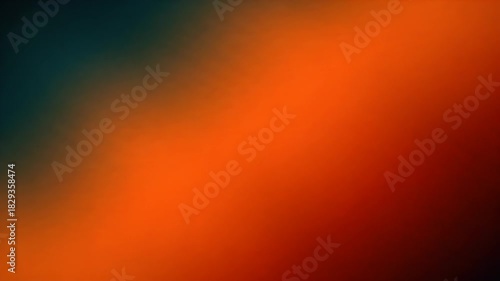 Abstract Orange And Teal Gradient Background With Soft Focus And Smooth Transition