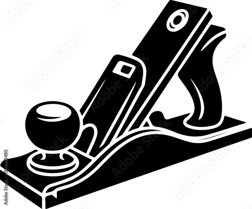 jack plane tool silhouette vector illustration