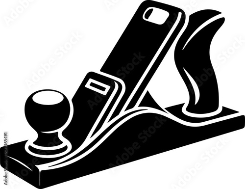jack plane tool silhouette vector illustration