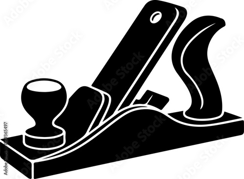 jack plane tool silhouette vector illustration