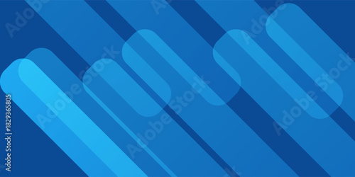 Abstract blue background with diagonal lines. Dynamic shapes composition.eps 10