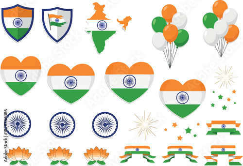 Celebrate India Vibrant Icons of Patriotism and National Pride