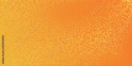 Yellow tech finance background abstract pixel element network with blurred abstract orange gradient vector background. eps10