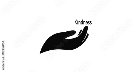 Helping hand icon with transparent background