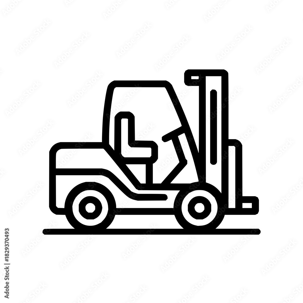 Fototapeta premium Find heavy equipment forklift truck for warehouse industrial logistics and material handling tasks one hundred