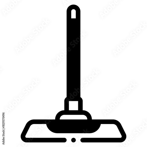 Floor Cleaning Mop with Yellow Base