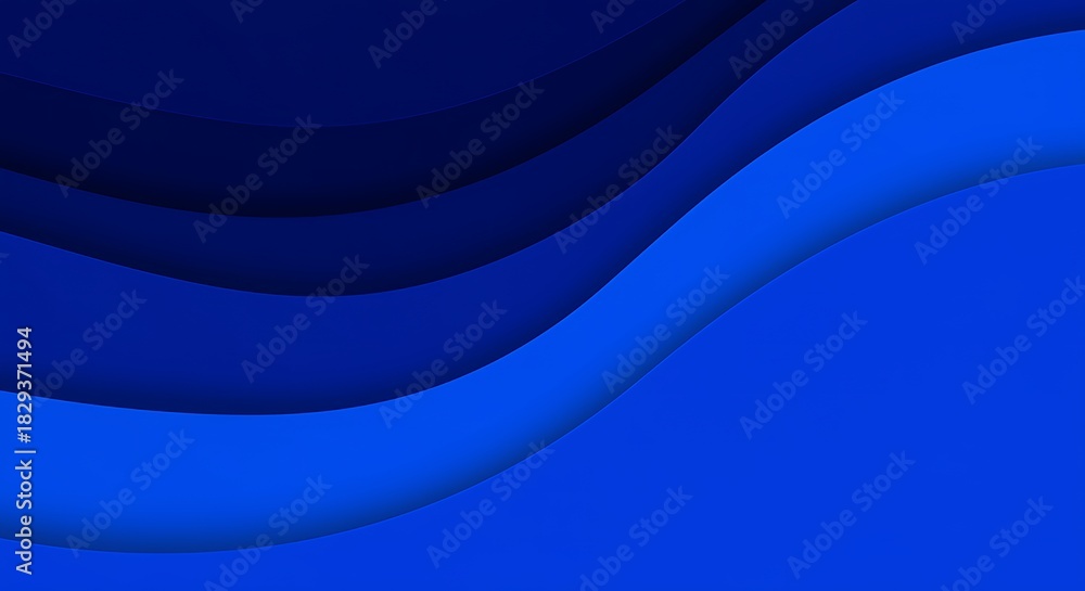 Obraz premium Blue Gradient Waves Background
