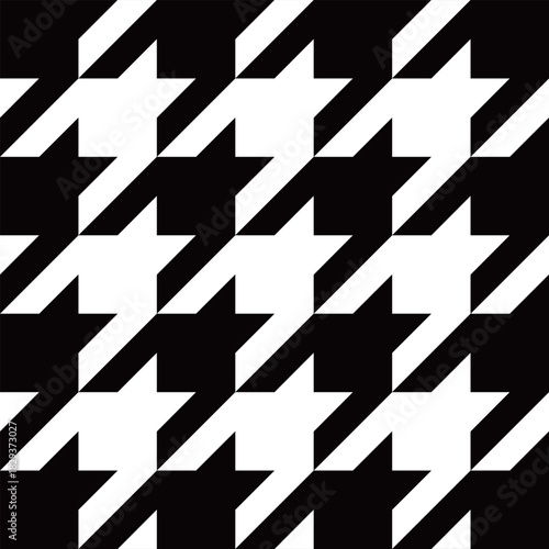 モノクロの千鳥格子柄　大サイズ　黒多め　Web　Adobe Illustrator Artwork