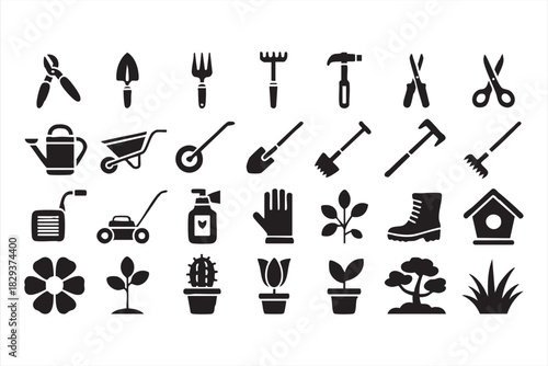 Minimalist Tech Symbols for UI and App Design