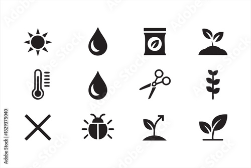 Bucket, Mop, and Spray Bottle Vector Line Pack