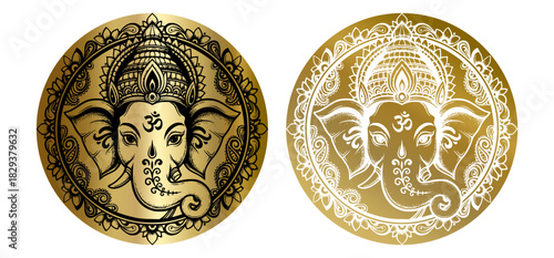 Ganesha Vector Illustration, Lord Ganesha Line Art, Minimalist Ganesha Vector, Hindu God Ganesha Artwork, Sacred Ganesha Vector Design, Elegant Ganesha Outline, Traditional Ganesha Vector.