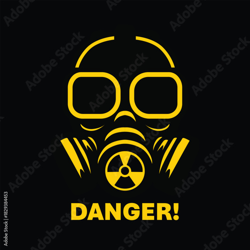 Gas Mask Skull Emblem Icon