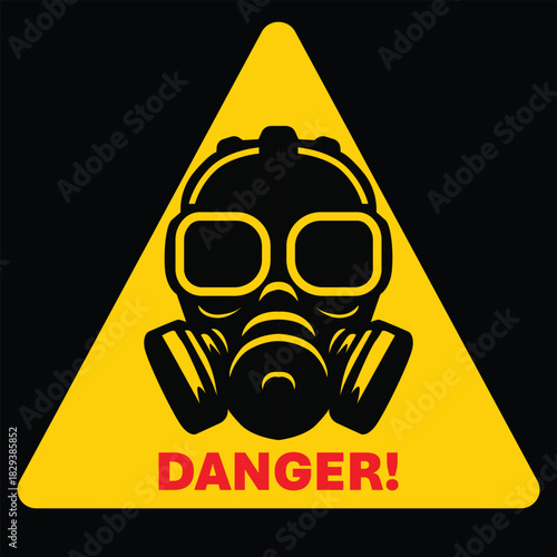 Gas Mask Skull Emblem Icon