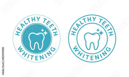 Teeth Whitening Tooth Vector Icon With Healthy Clean Tooth Design For Whitening Logo, Toothpaste Packaging, Dental Mouthwash Label, Oral Care Branding, And Hygiene Illustration Concepts