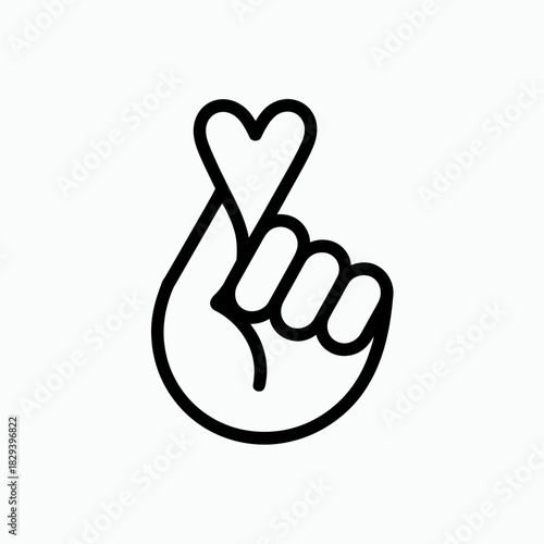 gesture, luck, symbol, icon, hope, promise, wish, sign, outline, hand, emoji, graphic, vector, illustration, minimal, design, clipart, silhouette, stroke, contour, emblem, marker, pictogram, sketch, a