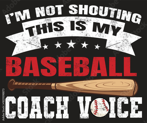 Humorous baseball coach T-shirt: 