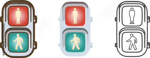 歩行者用信号機（全点灯）