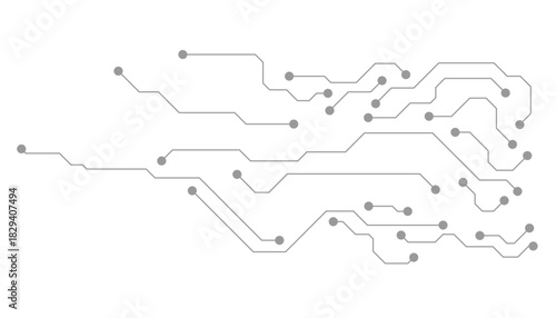 Circuit board digital abstract background. Motherboard technology texture design. AI semiconductor and computer processor on tech bg. Vector illustration