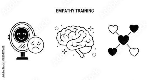 Empathy Training and Emotional Intelligence Icons
